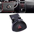 Miniatyrbillede 1 af 2: Advarselsknap Clio 2 Hazard Lights Advarselsknap til Clio MK 2 Sort 8200442723