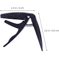 Miniatyrbild 2 av 5: Professionell Ukulele-Capo Enhands Snabbbyte Ukulele-Capo Zink Legering Gitarrdelar Tillbehör Black