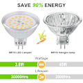 Miniatyrbillede 4 af 5: MR16 LED-spotpære GU5.3-sokkel, varm hvid 2700K, 3,8 W svarende til 40 W halogen, LED-spot GU5.3 12 V ikke-dæmpbar 430 lumen MR16 LED-lampe, 6 stk.