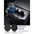 Miniatyrbillede 3 af 5: Bil Kopholder Brikke, 2.75 tommer, 2 stk. Universal Anti-Slip Stødsikre Bil Brikker (Sort)
