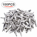 Pikkukuva 5 / 5: 30MM pienet alligaattorin hiuspidikkeet, 100 kappaletta hopeiset metalliset alligaattorin hiusneulat hampaat jouset krokotiilin hiuspidikkeet pidikkeet tarvikkeet 30MM