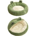 Miniatyrbilde 5 av 5: Kjæledyrseng Hundeseng Squishmallow Katteseng Frosk Katteseng Lang Plysj Vinter Høst Termisk Søt Sklisikker Kjæledyrseng Avtakbar Katteseng