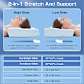 Miniatyrbild 5 av 5: Nackkudde i Memory Foam för Nack- och Axelvärk vid Sömn: Ortopedisk Cervical Kudde - Ergonomisk Kudde för Sidosovare