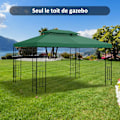 Pikkukuva 5 / 5: Gazebo-telttakankaan vaihto 3 x 3 m, korkeatiheyspolyesteri 180 g/m², vihreä