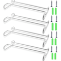 Miniatyrbild 1 av 4: Förpackning Vinglasställ, Under Cabinet Shelf Stemware Rack, Förvaring med Stemware Holder, Vinglashållare för Kökskåp, Bar, Vit