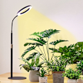 Miniatyrbillede 1 af 5: Vækstlys til Indendørs Planter, 80 LED'er Fuld Spektrum Bordplante Lys med Timer til 6H/12H/16H, 5 Dæmpbare Niveauer Style 1