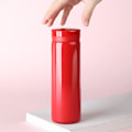 Miniatyrbilde 4 av 5: Liten Flaske, Søt Vannflaske, Vakuumisolert Flaske for Varm og Kald Drikke, Holder 12 timer Varm og 6 timer Kald (Rød, 200ml)
