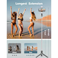 Miniatyrbild 4 av 5: Selfie Stick Stativ med 2 Fylljus, 45'' Extra Lång Telefonstativ med Avtagbar Fjärrkontroll, Kompatibel med iPhone, Smartphones