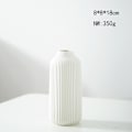 Miniatyrbilde 2 av 5: Keramisk Vase i Nordisk Stil, Dekorativ Vase for Boho Innredning, Matt Vase WHite-1