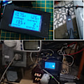 Miniatyrbillede 4 af 5: Voltmeter Amperemeter DC 6.5-100V 20A, Spændingsmåler Wattmeter Tester Spænding Strøm Effekt Energi Digital LCD Energimåler