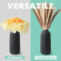 Miniatyrbilde 3 av 5: Keramisk Vase i Nordisk Stil, Dekorativ Vase for Boho Innredning, Matt Vase Black-2