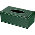 Miniatyrbild 1 av 5: 9,4x4,7x3,7 Vävnadsboxskydd, PVC Läder Rektangel Vattentät Servett Pappershandduk Dispenser Hållare för Bänkskiva Hemmakontor