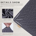 Miniatyrbild 3 av 5: Stolsöverdrag, Set om 2, Stretch Stolsöverdrag, Stolsöverdrag för Matstolar, Tvättsbara Stolsöverdrag Dark gray