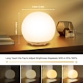 Miniatyrbillede 3 af 5: LED Natlampe, Natlampe til Børn, USB Genopladelig Bordlampe med Dæmpning, 7 Farver, Touch Kontrol, 0.5/1 times Timer