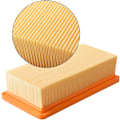 Miniatyrbillede 3 af 5: 2 uds. udskiftningsfilter til Kärcher støvsuger AD 3200, AD 3 Premium og AD 4 Premium