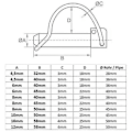 Miniatyrbild 2 av 5: Förpackning med 10 vikbara stift 8,0 mm x 45 mm för rör Ø 40 mm [10] Rör 8 mm x 45 mm