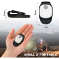 Miniatyrbilde 2 av 5: LED Hodelykt Brystlampe 2 Stykker Løpelampe med 4 Lysmoduser Sikkerhetslampe med Klips for Utesport Løping Camping [Energiklasse A+++]