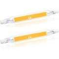 Miniatyrbillede 1 af 4: 5W R7S 78MM J78 COB Filament LED-pære, 500 Lumen 360 grader, Halogenpære 30W 48W 50W ækvivalent, til hjem, værelse, balkon, osv. 2 stk., varm hvid 2700K