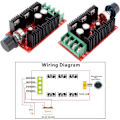 Miniatyrbilde 3 av 5: DC-motorhastighetskontrollbryter 12V 24V 48V 2000W MAX 10-50V 40A PWM HHO RC-regulator, 1-pakning