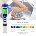 Miniatyrbillede 2 af 5: PH-meter, 5 i 1 PH/TDS/EC/ORP/Temp-meter, vandkvalitetsmonitor-tester til svømmebassiner, hydroponics, drikkevand, akvarier