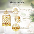 Miniatyrbilde 4 av 5: Lantern Ramadan Dekor Tealight - 2 stk. Gull Hengende Telysholder Lykter Metall