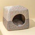 Miniatyrbilde 1 av 5: Kattehule Seng for Innekatter opptil 7kg, 37x33x30cm 3 i 1 Varm Hule Kattehus Kattesofa Seng Sammenleggbart Mikrofibertelt
