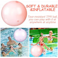 Miniatyrbild 5 av 5: 6-pack utomhus roliga uppblåsbara bubbelbollar för vatten, stora transparenta ballonger, uppblåsbara bollar, mjuka gummiballar för lek utomhus och inomhus