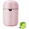 Miniatyrbillede 1 af 5: Citronpresser, Bærbar Appelsinjuicer Limejuicer med To Anvendelsesmåder, Manuel Citrus Citronjuicer Kop til Forskellige Frugter (Pink) Pink