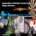 Miniatyrbild 3 av 4: 3-pack Stålspets Dartset Professionella Dart 22g (blå)