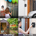 Miniatyrbillede 5 af 5: Vægmonteret sikker nøgleboks med digital kode og nøgler til nødstilfælde, stor nøglesafeboks XL-format udendørs nøglesafe til hjem, fabrik, garager, sort