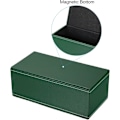 Miniatyrbild 4 av 5: 9,4x4,7x3,7 Vävnadsboxskydd, PVC Läder Rektangel Vattentät Servett Pappershandduk Dispenser Hållare för Bänkskiva Hemmakontor