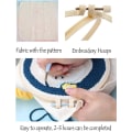 Miniatyrbild 5 av 5: Serie av Scenery Punch Needle Broderi Startpaket Punch Needle Verktyg Trådare Tyg Broderi Båge Garn Matta Punch Needle Lighthouse 9.45 x 8.94 x 0.39