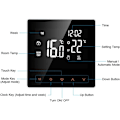 Miniatyrbillede 4 af 4: 16A Digital Termostat, LCD-skærm, Touchscreen, Programmerbar, til Hjem, Skole, Kontor, Hotel, Hvid