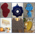 Miniatyrbild 4 av 5: Macramé-snöre, Bomullsrep, för Väggbonader, Växtupphängningar, DIY-hantverk, Heminredning, Presentinslagning 3mmx100m secret pink