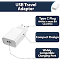 Miniatyrbilde 2 av 5: EU 2-pinners til USB-plugg reiseadapterlader | Europeisk universell strømladekonverter kompatibel med iPhone Samsung-telefoner