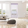 Miniatyrbillede 3 af 5: String Gardinpanel, Glitter Dør Væg Vindue Døråbninger Panel Flueskærm Frynser Rumdeler Persienner, Kvaster Bånd Light purple