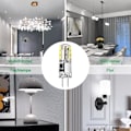 Miniatyrbillede 5 af 5: G4 LED-pære, 12V 2W svarende til 20W halogenpære, kølig hvid 6000K, 180LM, flimmerfri, til emhætte, lysekrone, ikke-dæmpbar, 10 stk.