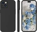 Flytande silikonfodral, täckt gelgummi slim stöttåligt skyddsfodral med mikrofiberfoder, för iPhone 15 Case6.1 tum