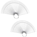 Miniatyrbilde 1 av 5: 100 STK Klare Falske Negleprøver Vifteformede Negle Display Pinner, Neglekunst Tips Fargepinner Pop Pinner Negle Display Ring