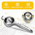 Miniatyrbillede 2 af 5: Citronpresser, kraftig citruspresser, limepresser i metal, solid håndpresser, holdbar appelsinpresser, citrusfrugtpresser