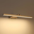 Miniatyrbillede 1 af 5: LED-spejllampe til badeværelse, 180 graders roterende væglampe til badeværelse, aluminium Gold/white light 60cm
