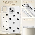 Miniatyrbillede 4 af 5: Etui til iPhone 15 Plus, Bling Glitter 3D Sløjfe Telefon Etui Sødt Glitrende Krystalklart Slankt Blødt Holdbart Beskyttelsescover Black iPhone 15 Plus