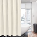 Miniatyrbillede 2 af 5: Vaffel bruseforhæng, med bruseforhængsringe stof badekar forhængsæt off-white 1.2*1.8m