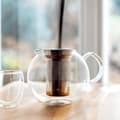 Miniatyrbilde 3 av 5: Glasstempelkanne - Filter og lokk i rustfritt stål - 1,0 L