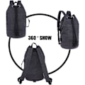 Miniatyrbillede 3 af 5: Canvas Rejsetasker, Rejsetasker Overnatning Weekendtasker Carry On Skulder Tote Taske Rygsæk black L
