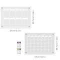 Miniatyrbillede 5 af 5: 3D Magnetisk Akryl Ugeplan Notesblok Sletbar DIY Magnetisk Køleskabsmagnet (6 stk. Pen + Magnetisk Viskelæder + Opbevaringsboks)