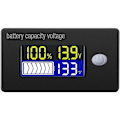 Miniatyrbillede 1 af 5: 12V Batterikapacitetsindikator LCD-skærm Voltmeter Temperaturtester til Li-ion Lifepo4 Blysyre