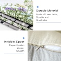 Miniatyrbillede 4 af 5: Sæt med 4 blomstrede pyntepudebetræk 45x45 cm sommer dekorative firkantede pudebetræk sofa farverige blomster pudebetræk
