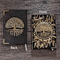 Miniatyrbillede 4 af 7: Træjournal, skrivejournal, A5 linjeret journal, 200 sider, rejsedagbog og notesbøger til at skrive i, gave til forfattere og rejsende, mænd eller kvinder Tree(Bronze) 8.4x5.7In