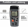 Miniatyrbild 2 av 5: Bärbar Träfuktmätare LCD Fuktmätare, Högkänslig Invasiv Sond, Handhållen (Grå 1 st)